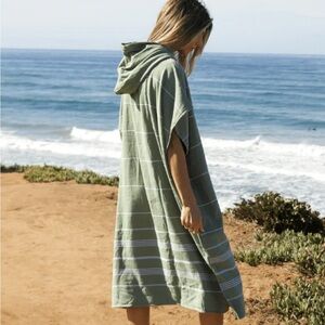 Green Hooded Swim Coverup